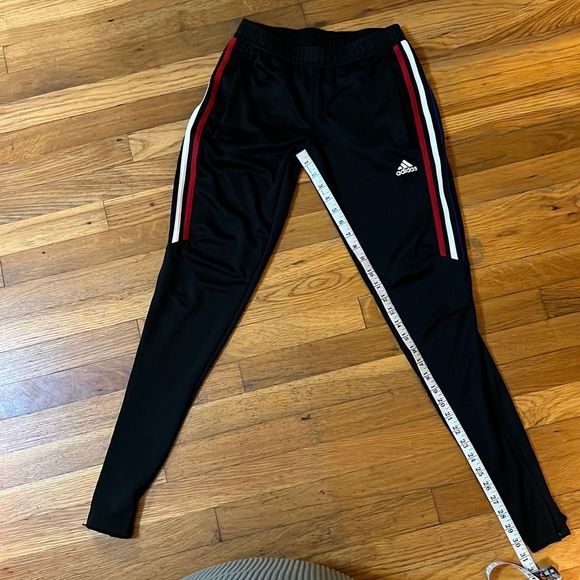 adidas | Pants u0026 Jumpsuits | Adidas Climacool Soccer Training Pants Black  With Red White Blue Stripes Xs | Poshmark